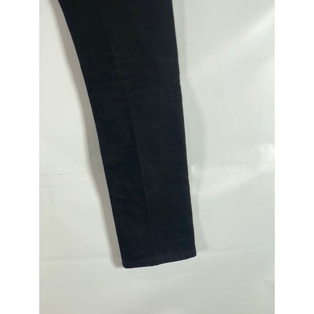 TOPMAN Men's Solid Black Stretch Slim-Fit Five-Pocket Jeans SZ 26X30