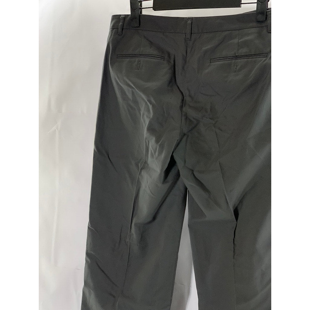 CALVIN KLEIN Women's Gray Straight-Leg Flat Front Dress Pants SZ 6