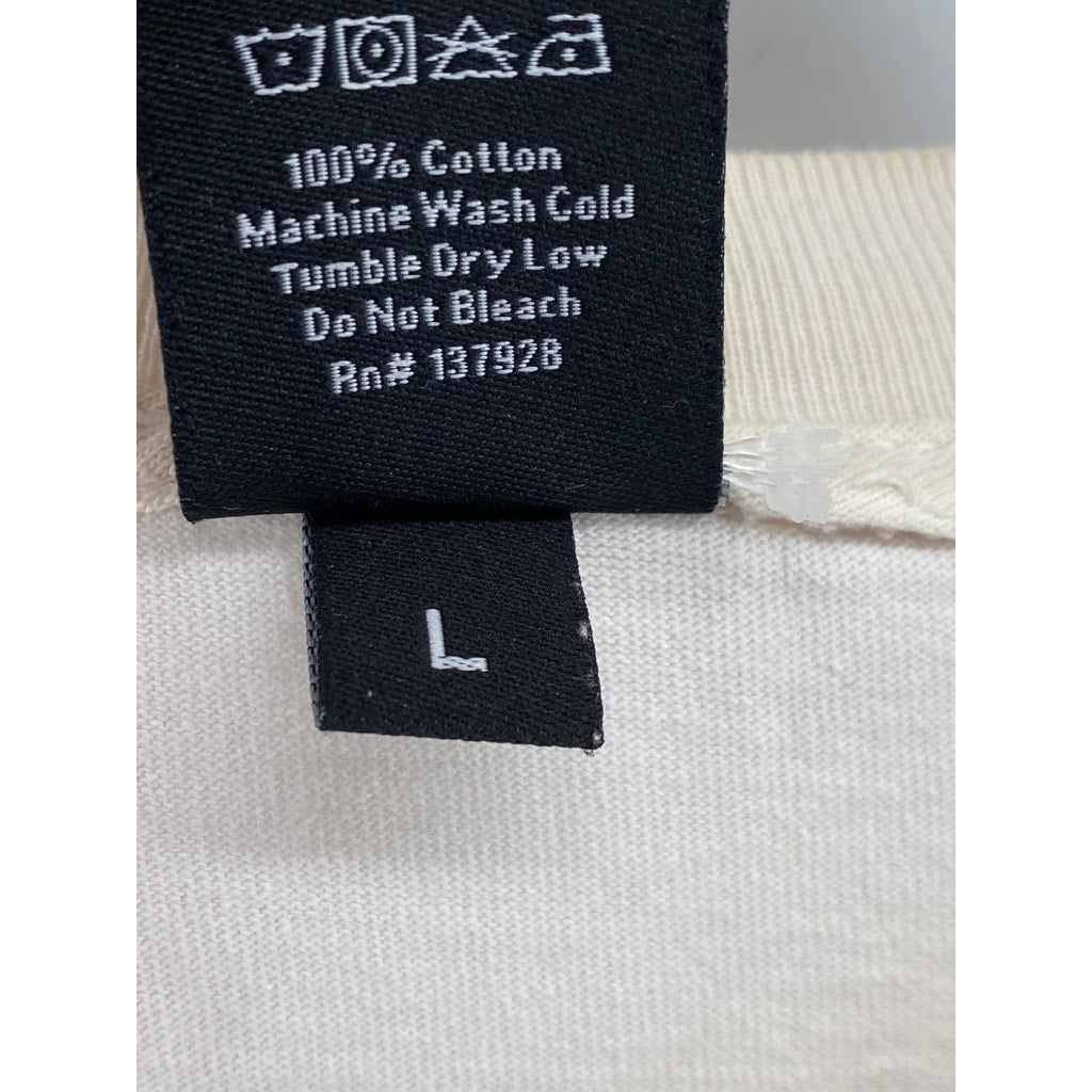 ONLYNY Men’s Beige ‘New Yawk’ Crewneck Short Sleeve Logo T-Shirt SZ L