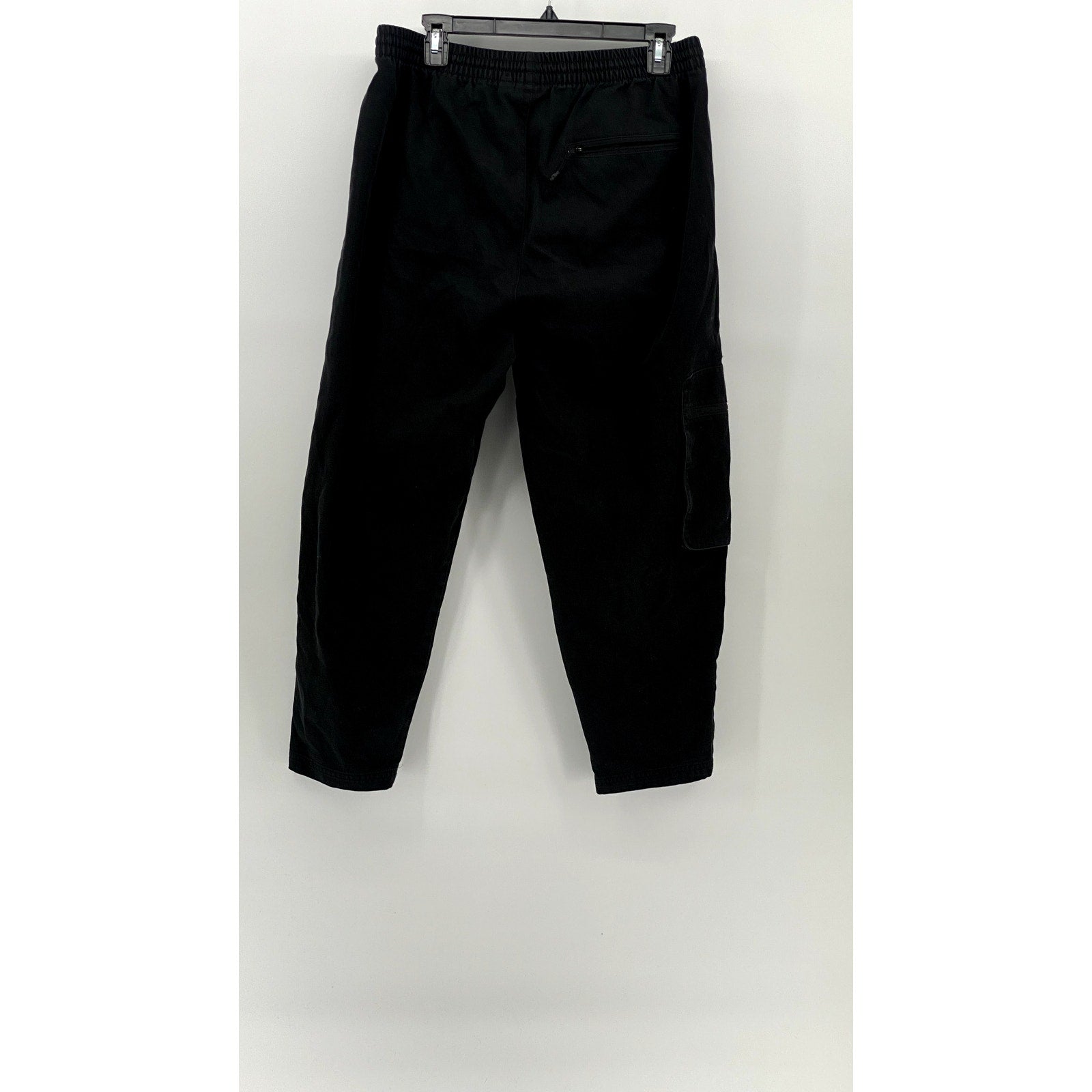 ADIDAS Men's Black Elastic Waist Pull-On Relaxed Active Sweatpants SZ L