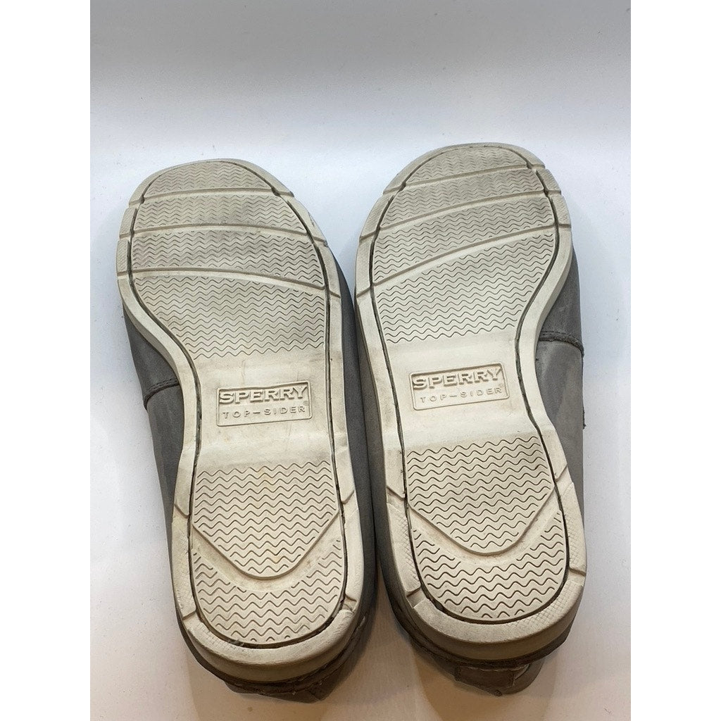 SPERRY Men's Brown Leather Top-Sider Round-Toe Slip-On Casual Shoes SZ 11.5