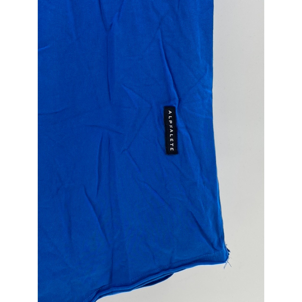 ALPHALETE ATHLETICS Women's Royal Blue Crewneck Short Sleeve Active Top SZ L