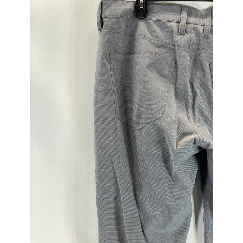 TRAVIS MATHEW Men's Grey Regular-Fit Five-Pocket Open To Close Golf Pants SZ 34