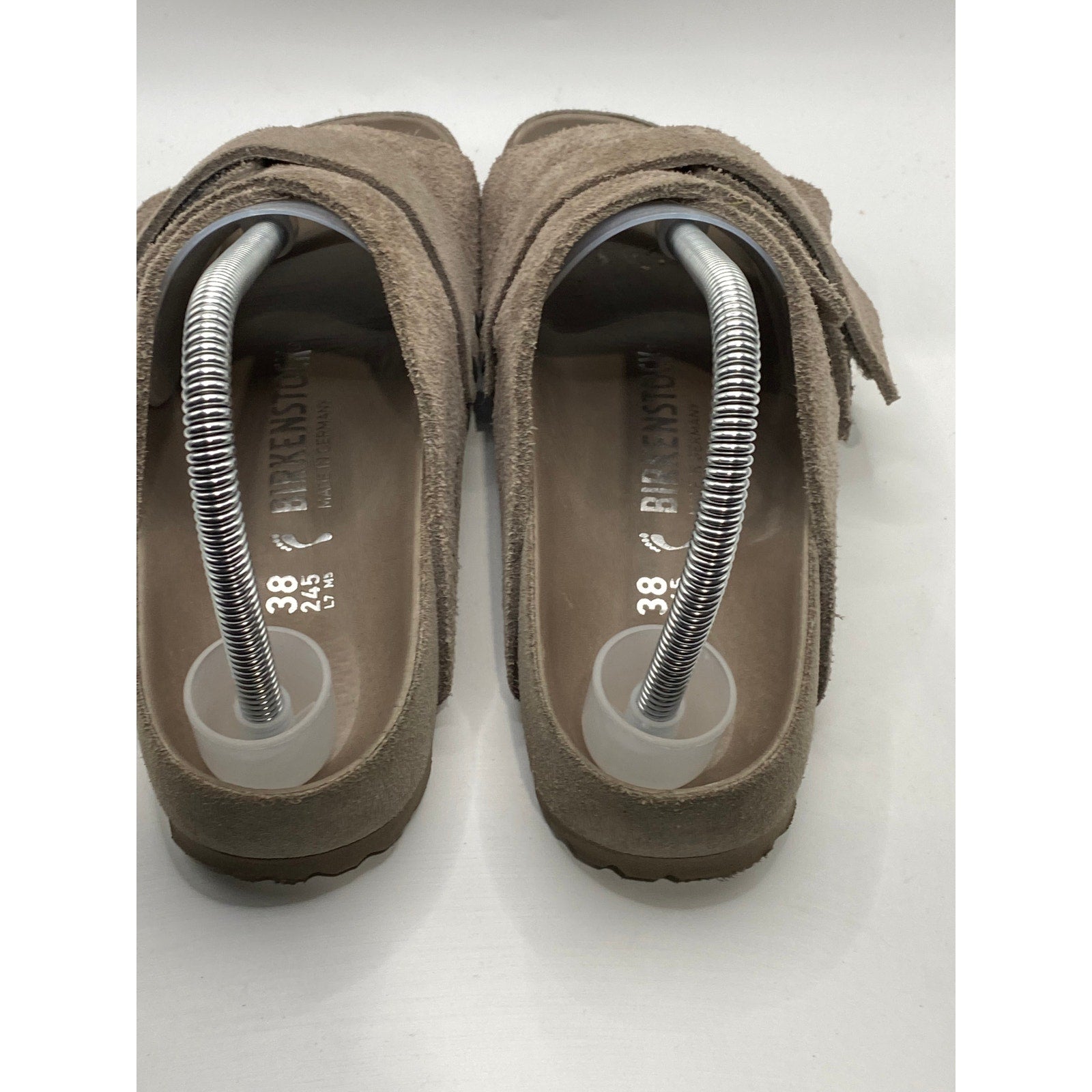 BIRKENSTOCK Women's Brown Kyoto Open-Toe Slide Sandals SZ 7