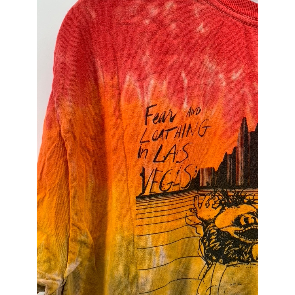 COMFORT COLORS Men's Red-Brown-Blue Fear & Loathing Western Graphic T-Shirt SZ L