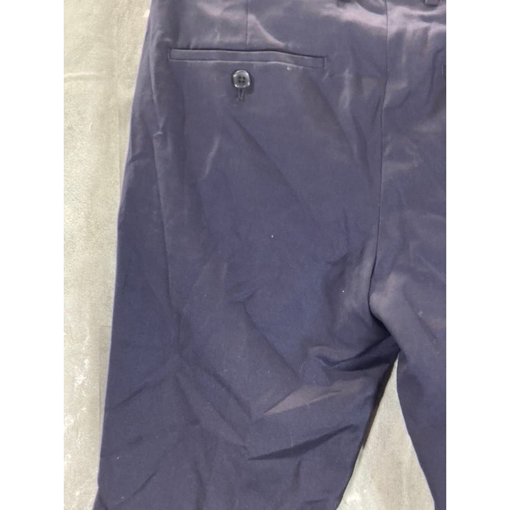 THEORY Men's Navy Marlo Wool Straight-Leg Suit Separate Pants SZ 30