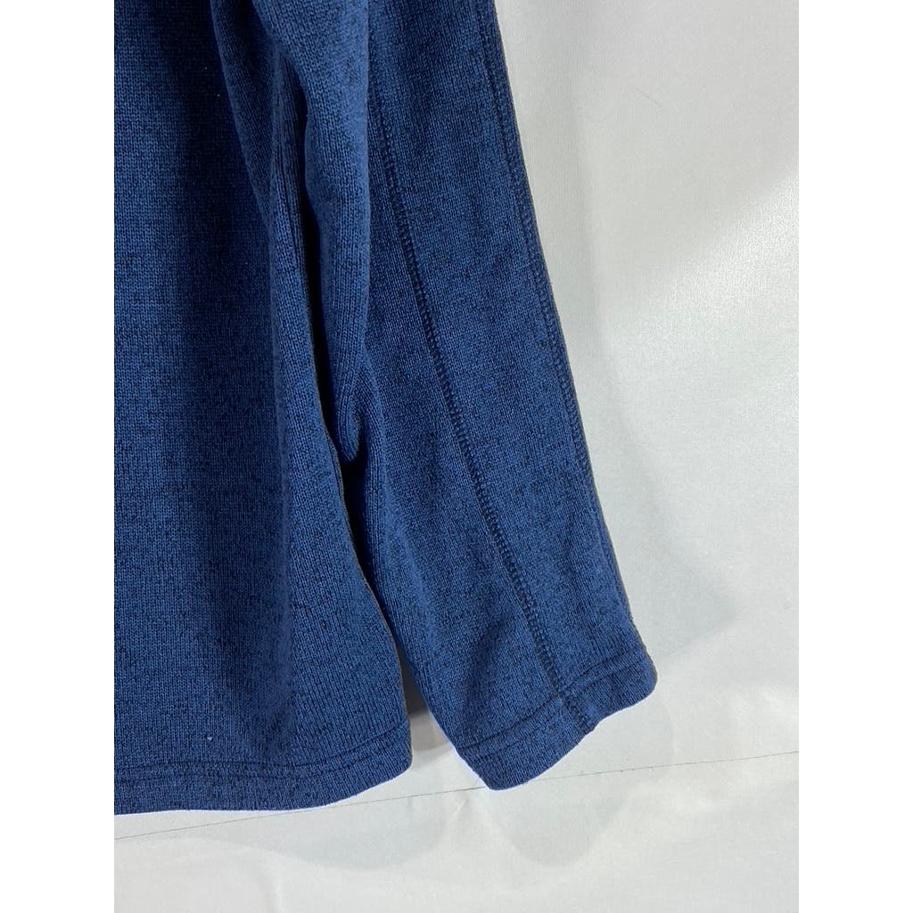 EDDIE BAUER Men's Dark Blue Radiator Fleece Quarter Zip Pullover Sweater SZ M