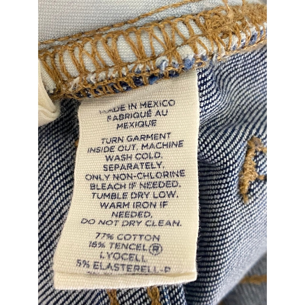 CASLON Women's Dark Blue Indigo Skinny-Leg Regular-Fit Five-Pocket Jean SZ 25/0