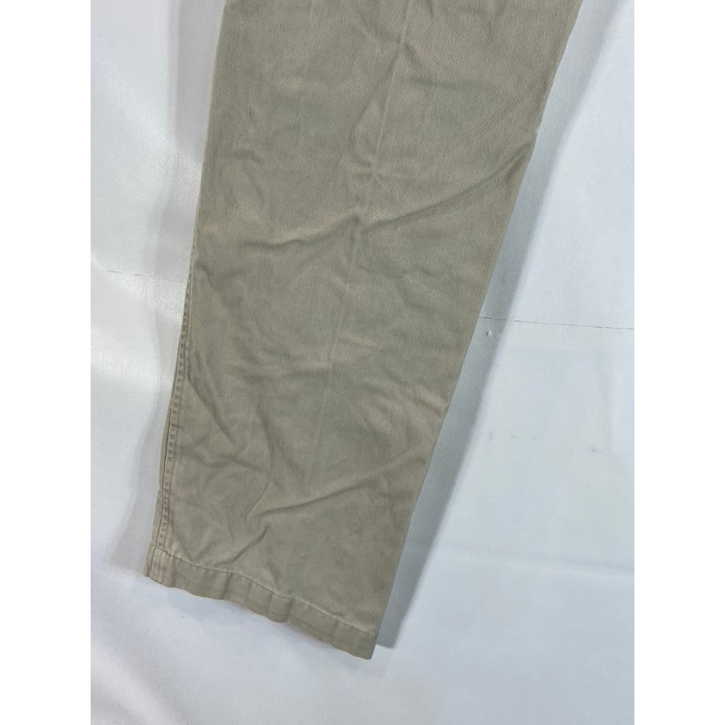 TOMMY HILFIGER Men's Tan Regular-Fit Straight-Leg Chino Pants SZ 30