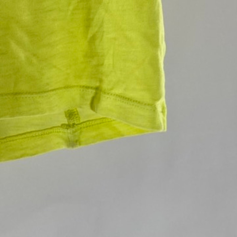 AERIE Women's Neon Yellow Straight-Neck Casual Tank Crop Top SZ XS