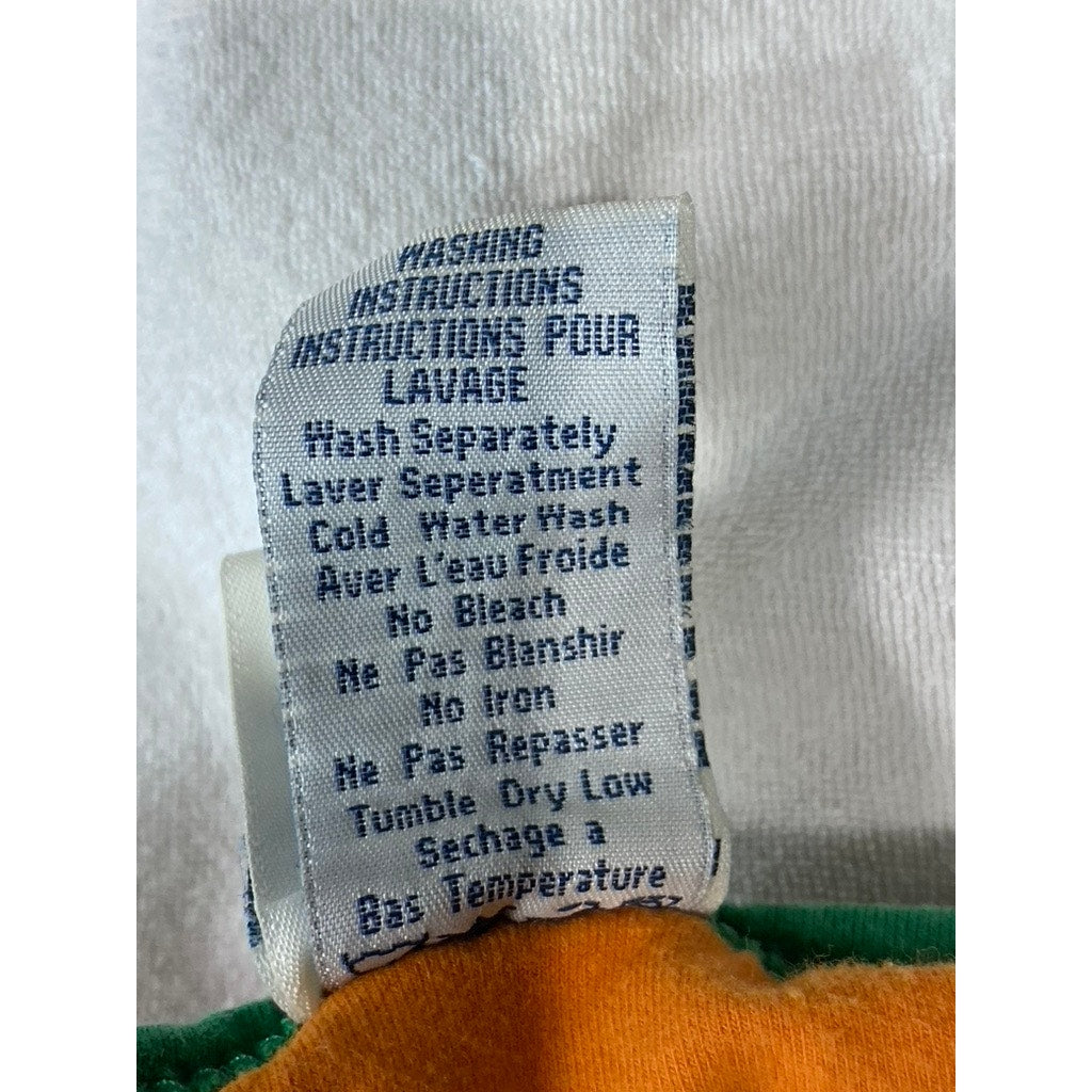 725 ORIGINALS Women's White/Green/Orange Striped V-Neck Vintage Casual Dress SZL