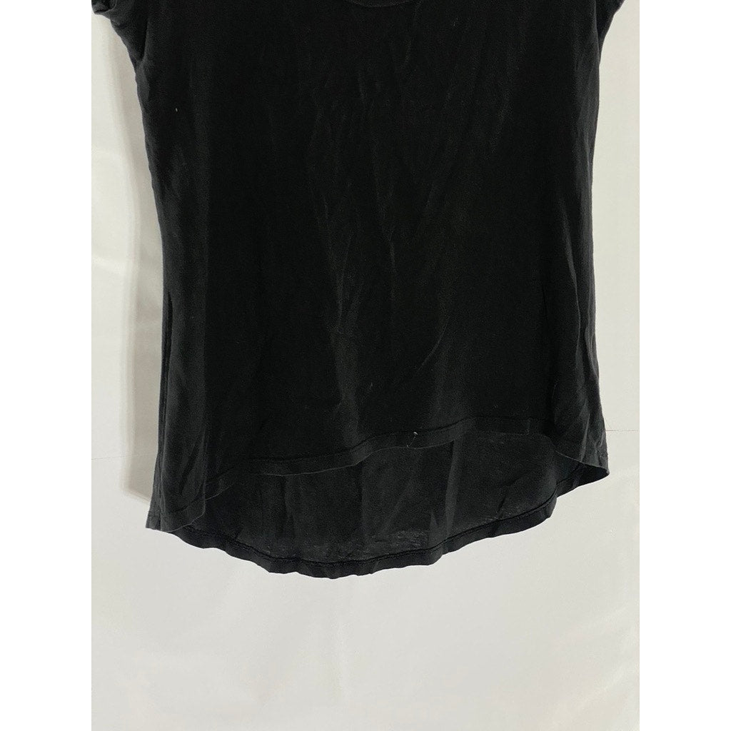 OLD NAVY Women's Black Jack Premium Scoop-Neck Short Sleeve Top SZ XS
