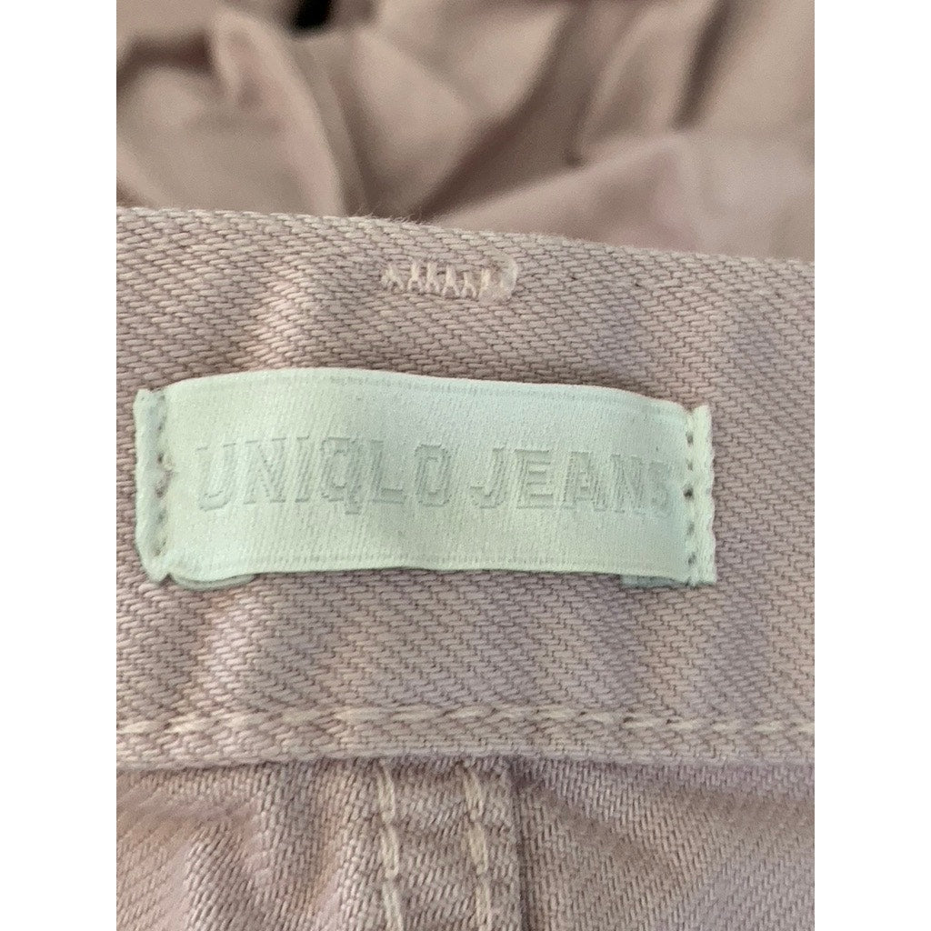 UNIQLO JEANS Men's Natural Five-Pocket Denim Straight-Leg Baggy Jeans SZ 30x31