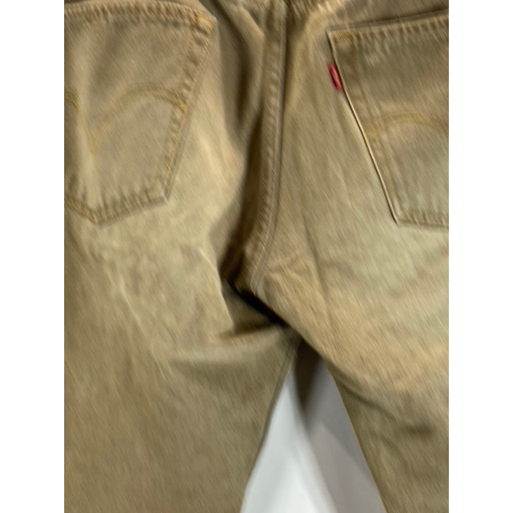 LEVI'S Men's Tan 505 Regular-Fit Five-Pocket Jeans SZ 32X30