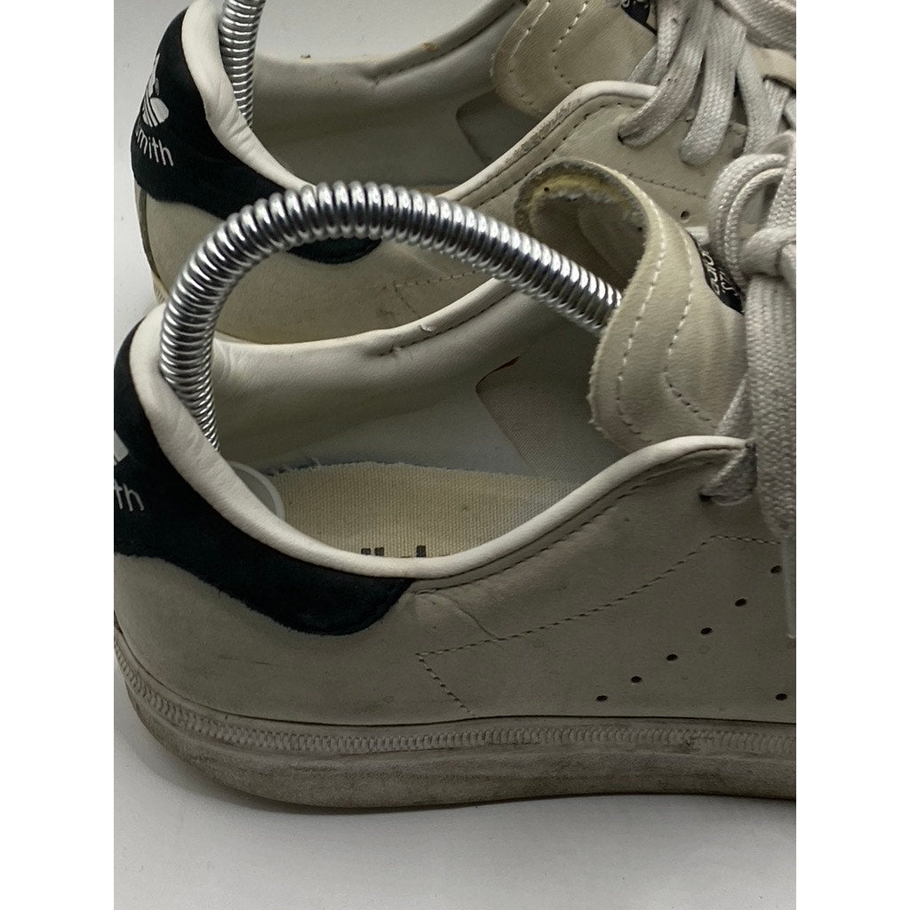 ADIDAS Women's Beige Suede Stan Smith Lace-Up Regular-Fit Casual Sneakers SZ 6.5