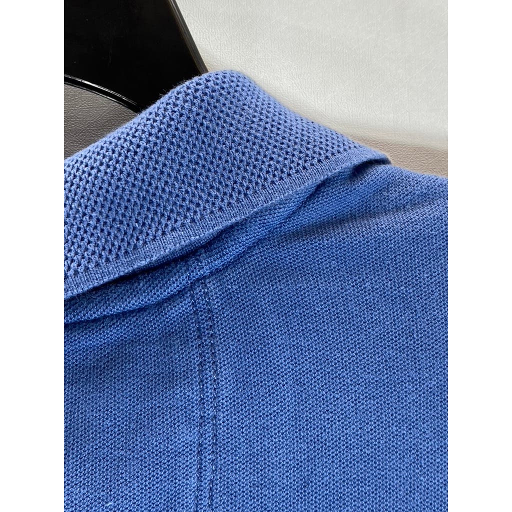 TOMMY BAHAMA Men's Blue Short Sleeve Classic-Fit Polo Shirt SZ L