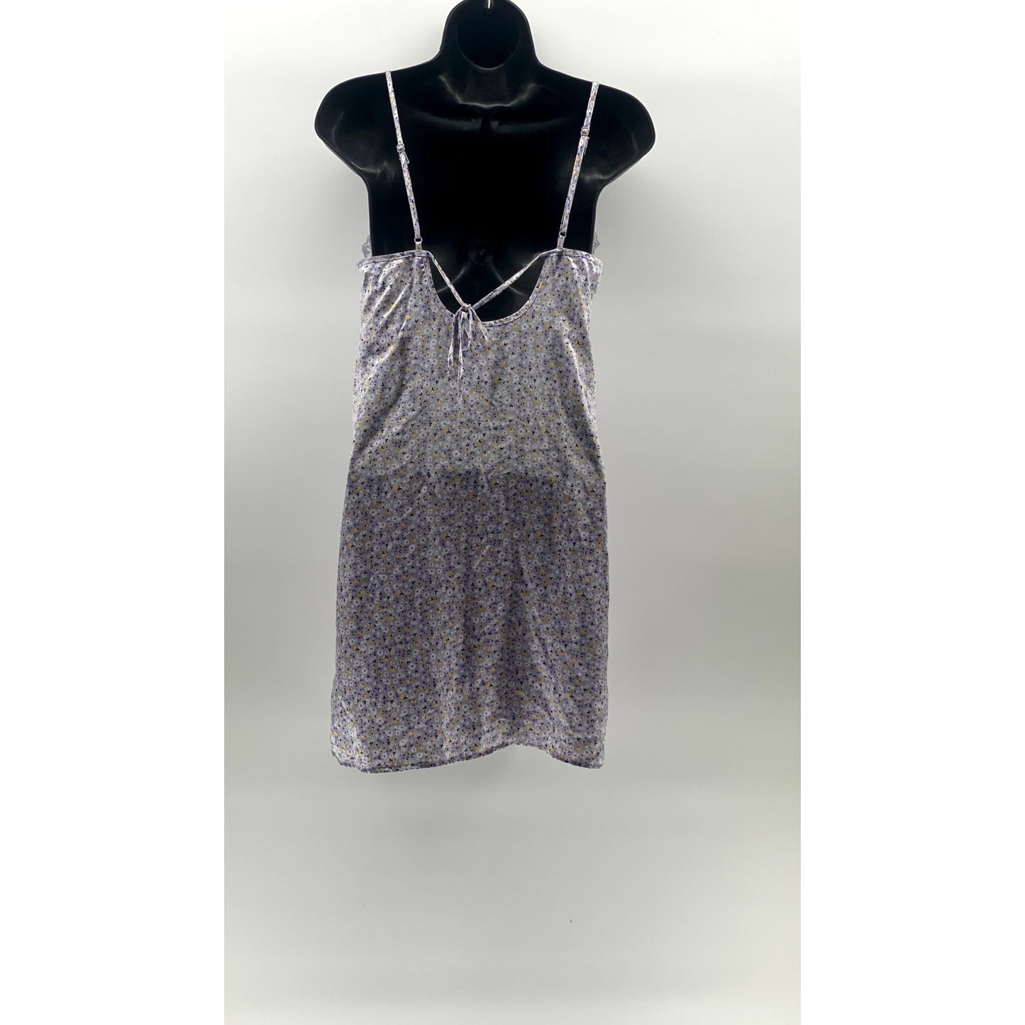 DIVIDED By H&M Women's Light Purple Floral Lace-Trim V-Neck Mini Dress SZ XS