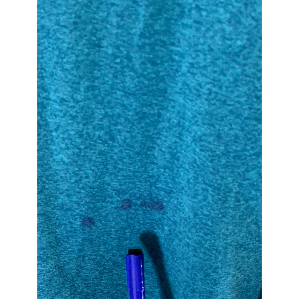 NIKE Men's Blue Heather Dri-Fit V-Neck Swoosh Logo Short Sleeve T-Shirt SZ XL