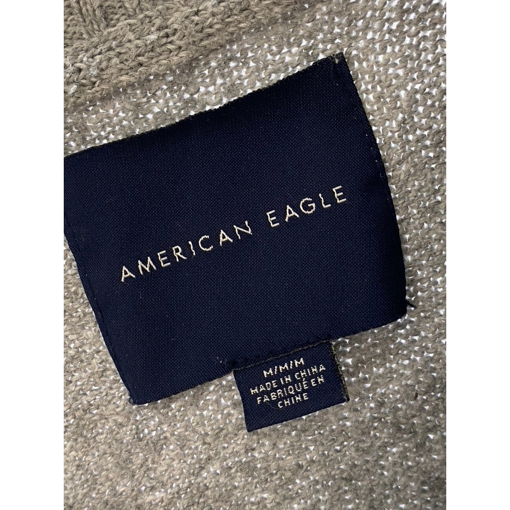 AMERICAN EAGLE Men's Gray Pullover Crewneck Longsleeve Sweater SZ M