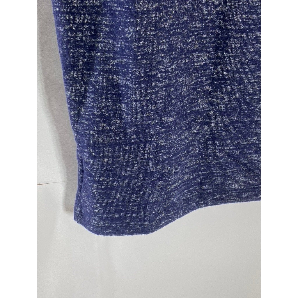 GAP Women's Navy Marl Softspun Cowl-Neck Long Sleeve Knit Sweater Dress SZ S