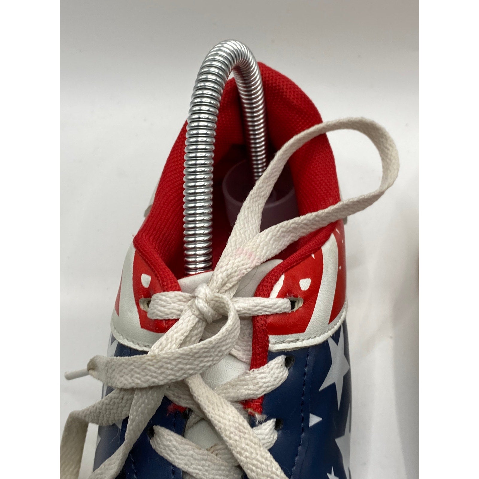 UNBRANDED Men's Red-Blue-Green Star Print Lace-Up Light-Up Sneakers SZ 39(9)