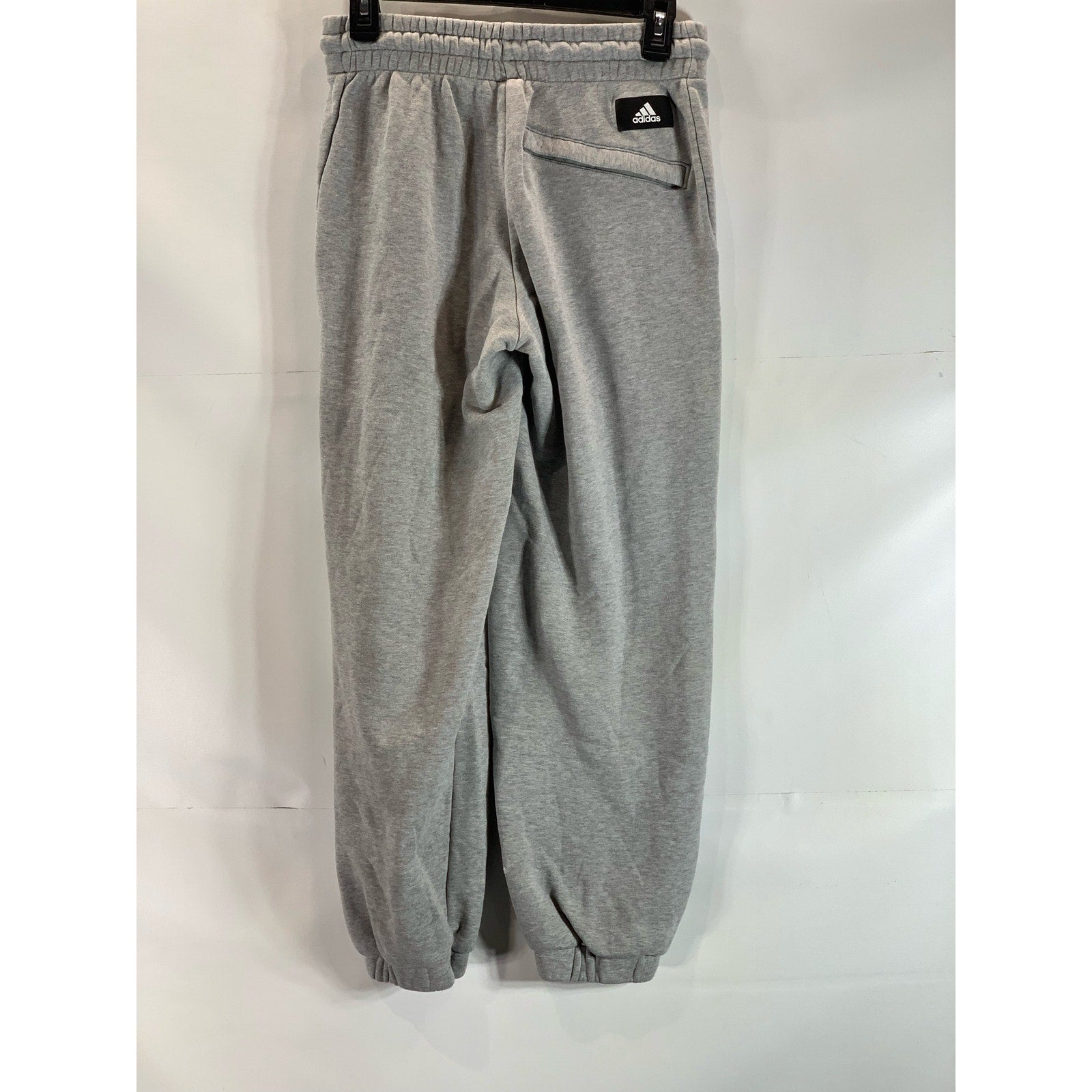 ADIDAS Men's Gray Heather Regular-Fit Future Icons Logo Graphic Sweatpants SZ S