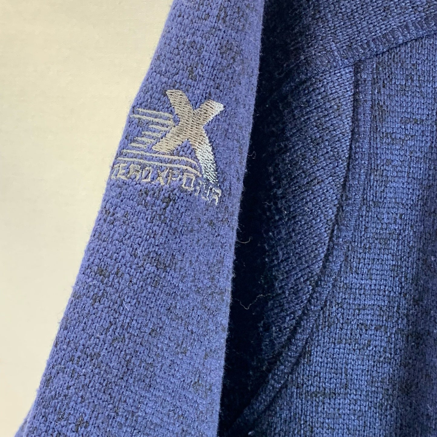 ZEROXPOSUR Men's Dark Blue Stand Collar Zip-Up Jacket SZ 2XL