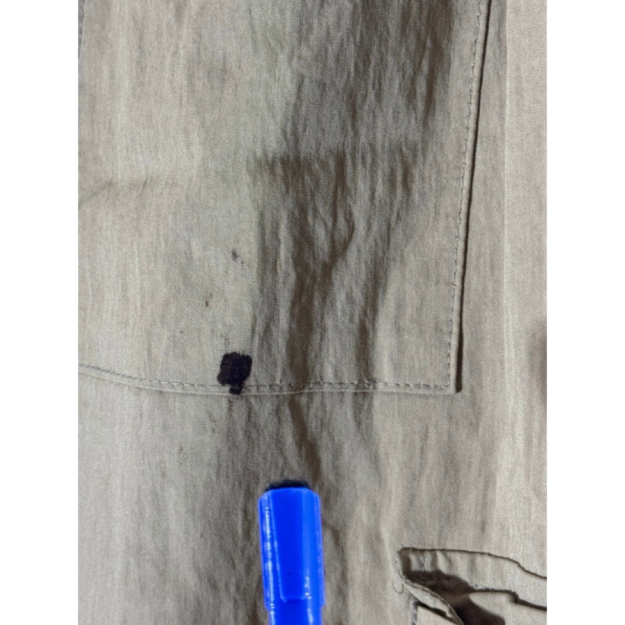 Women's Tan Cargo Bungee-Hem Pull-On Elastic Waist Pants SZ S