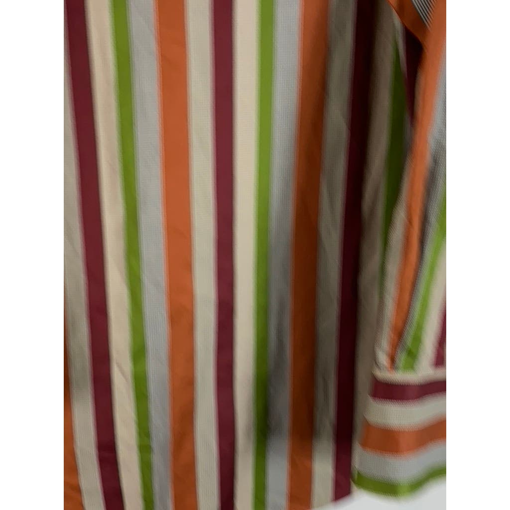 ROBERT GRAHAM Men's Multi XL Striped Button-Up Long Sleeve Flip Cuff Shirt SZ L