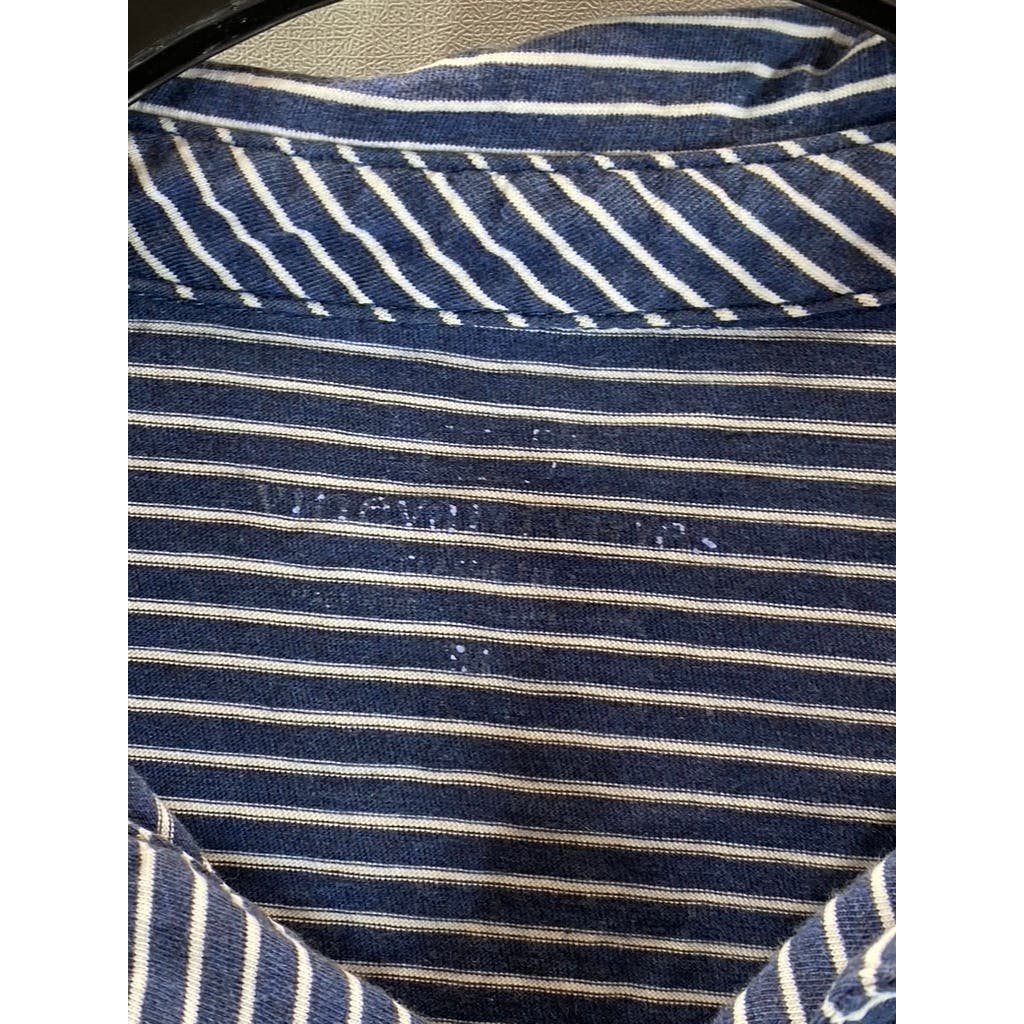 VINEYARD VINES Men's Navy Feeder Striped Pima Short Sleeve Polo SZ XL