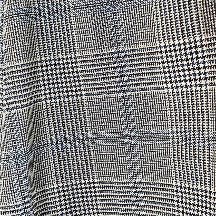 & OTHER STORIES Women's Tan-Gray Plaid Straight Wide-Leg Dress Pant SZ 34(US4)