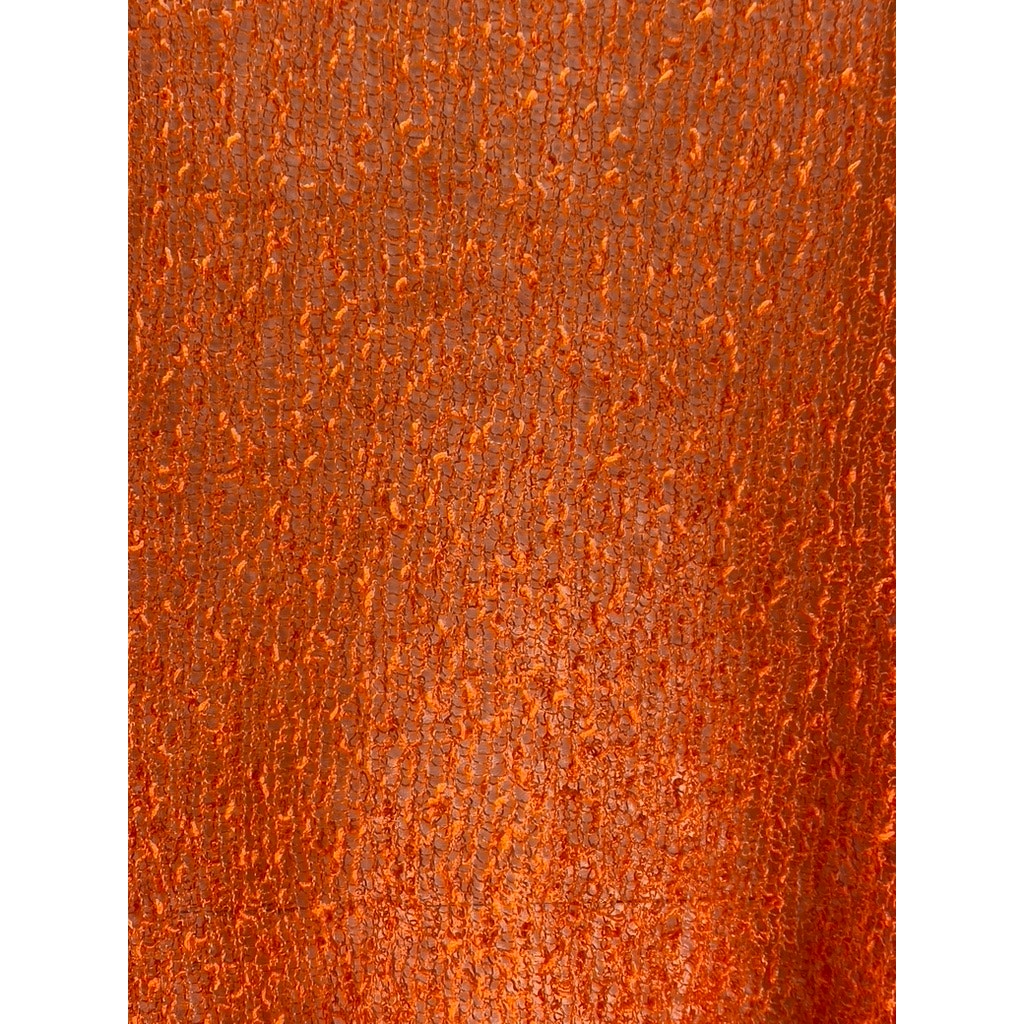 EXOTIC Women's Bright Orange Knit Open Front Elbow-Sleeve Shrug SZ OS