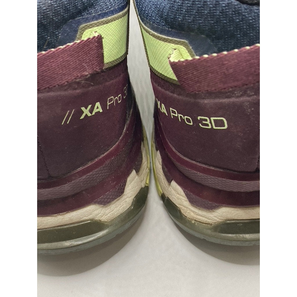SALOMON Women’s Blue-Green XA Pro 3D Gore-Tex Bungee Lace-Up Active Sneakers SZ9
