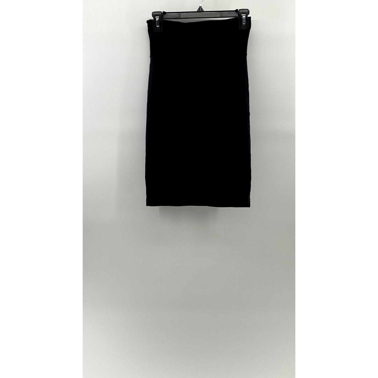 AMERICAN APPAREL Women's Black Stretch Pull-On Knee Length Bodycon Skirt SZ XS