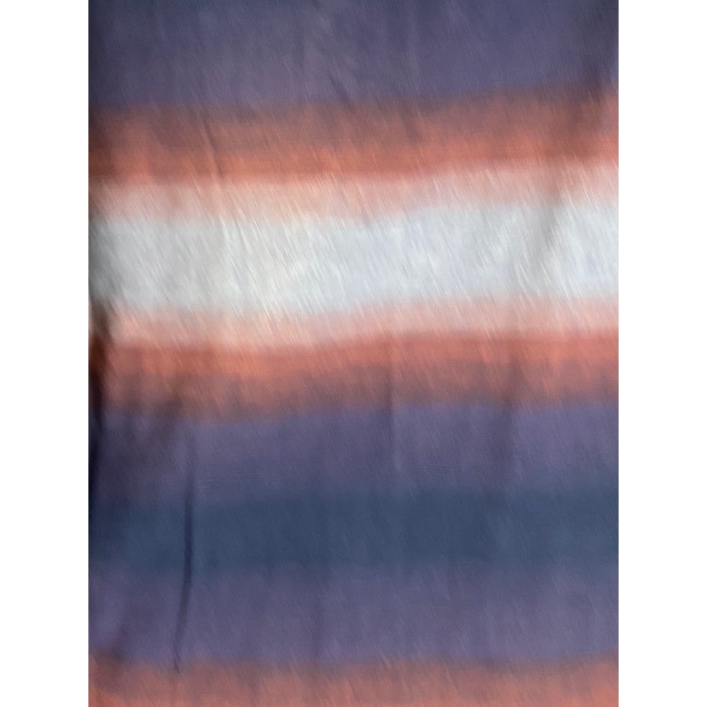 TAILOR VINTAGE Men's Blue/Red Stripe Luxe Performance Desert Stripe Shirt SZ M