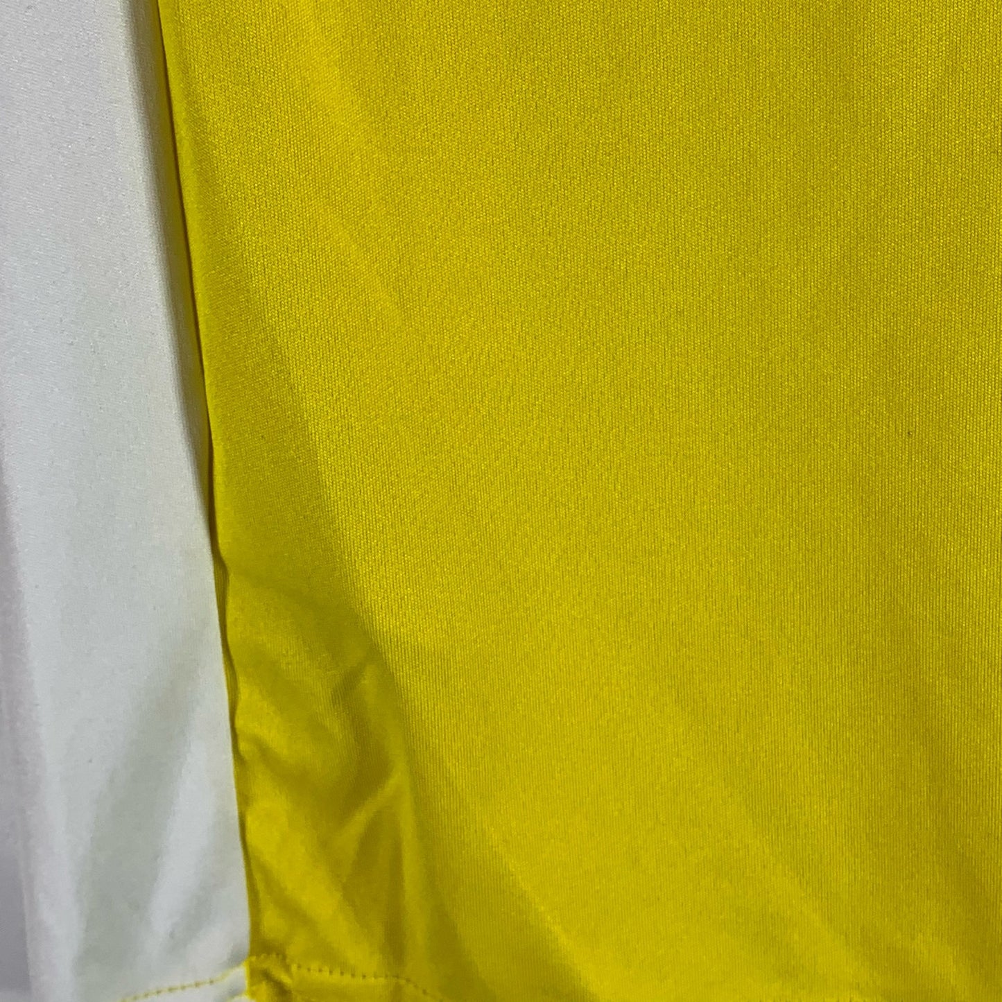 ADIDAS Men's Yellow 3-Stripe Aeroready Crewneck Entrada 18 Soccer Jersey SZ S