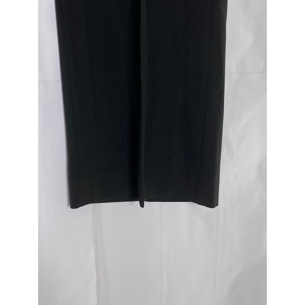 ANN TAYLOR Women's Tall Black Solid Ann-Fit Straight-Leg Dress Pant SZ 8T