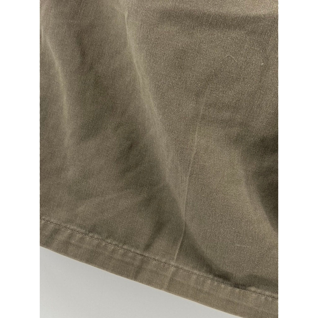 TIMBER CREEK BY WRANGLER Men's Vintage Tan Regular-Fit Pleated Shorts SZ 38