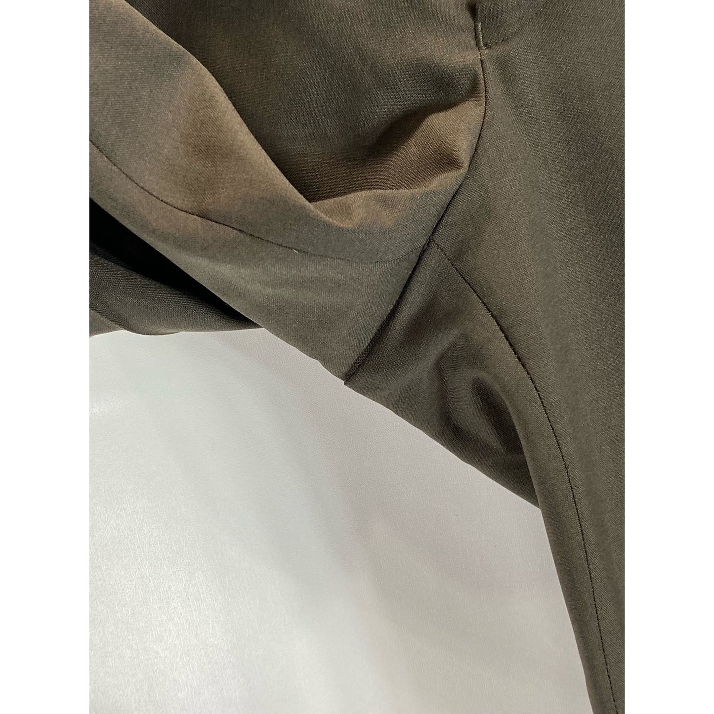 LAUREN RALPH LAUREN Men's Brown Wool Total Comfort Flat Front Pants SZ 38X32
