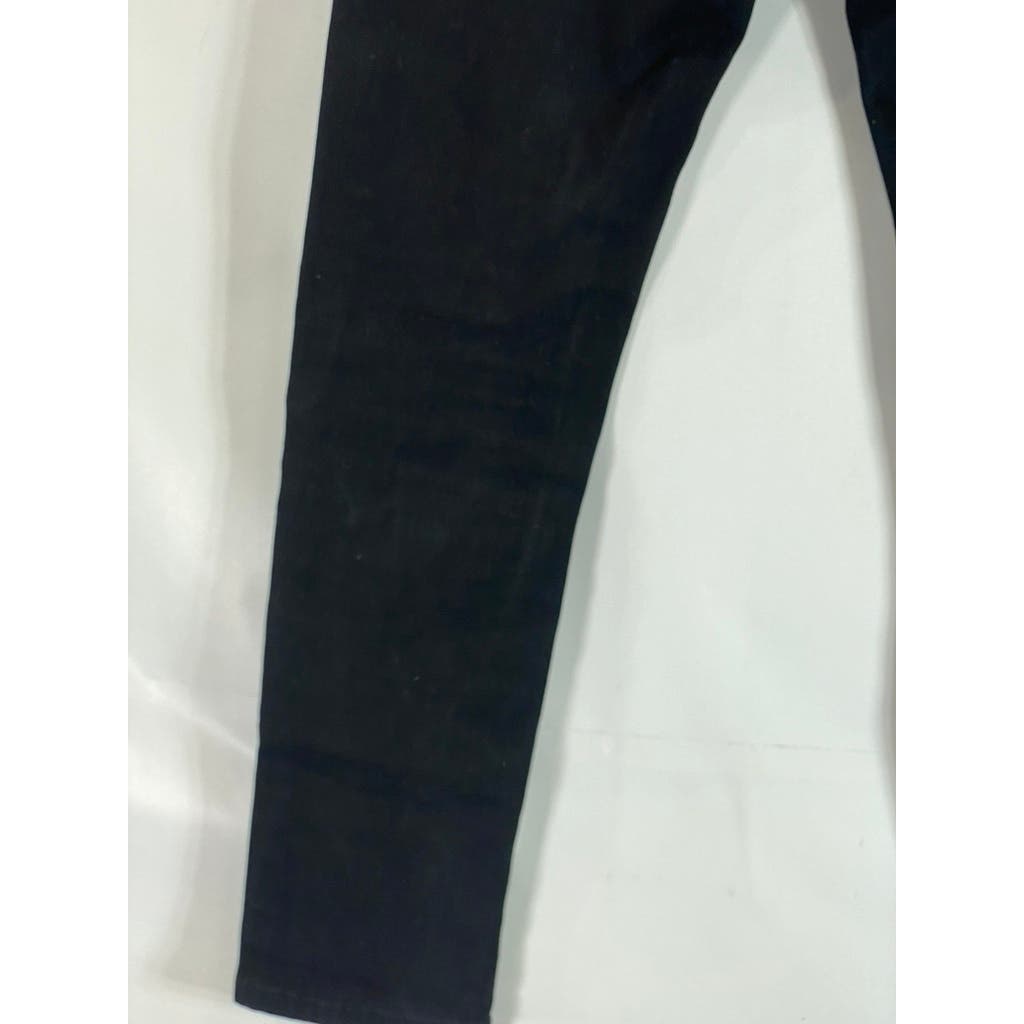TOPMAN Men's Solid Black Stretch Slim-Fit Five-Pocket Jeans SZ 26X30