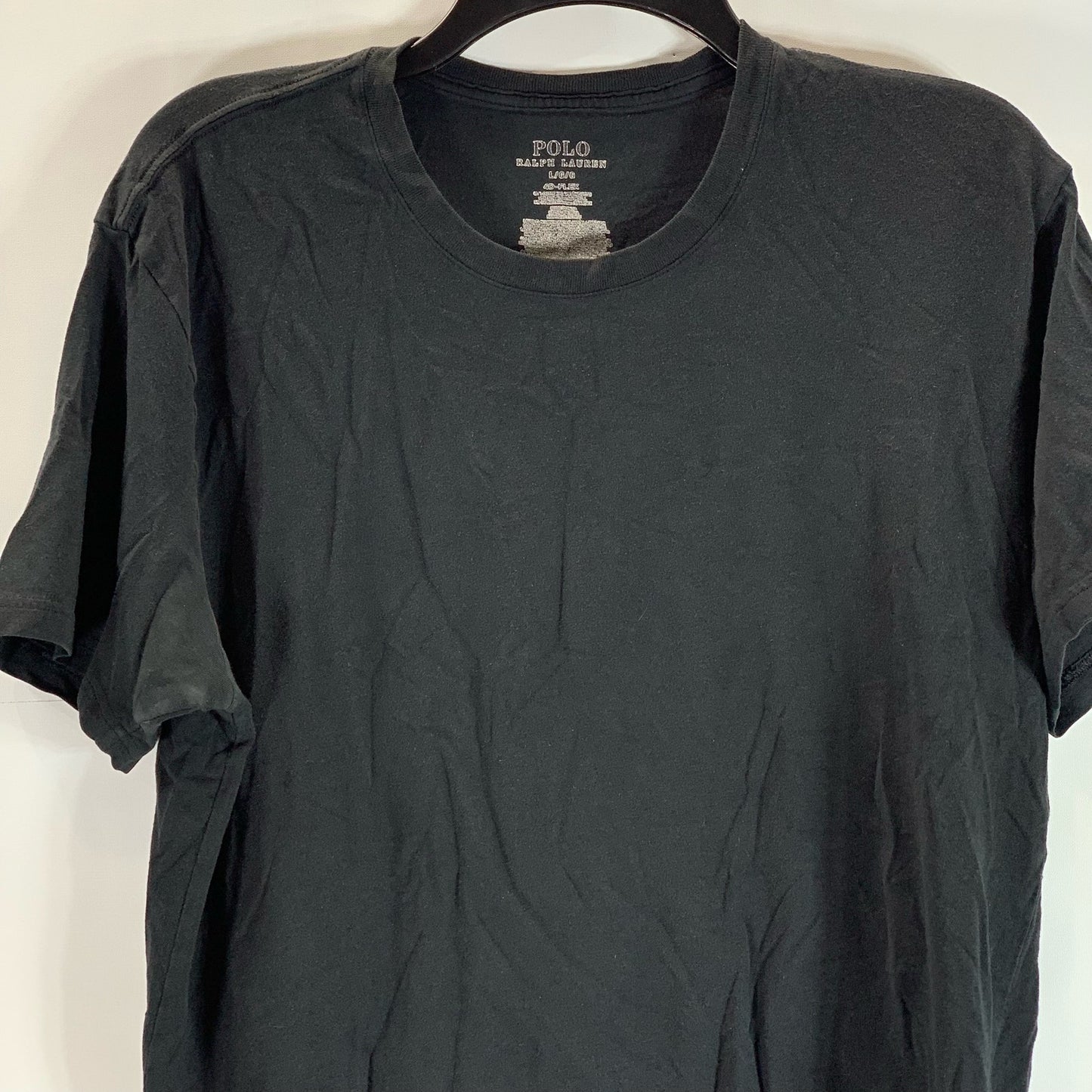 POLO RALPH LAUREN Men's Black Solid Crewneck 4D-Flex Cooling Undershirt SZ L