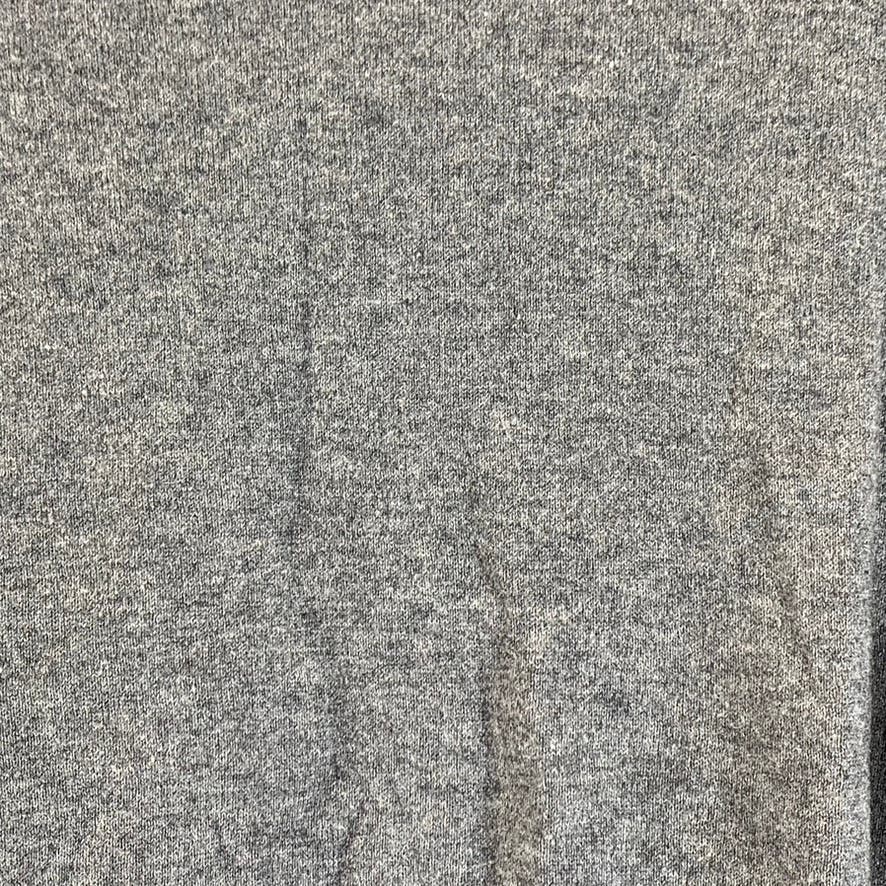 MASSIMO DUTTI Men's Gray Crewneck Cotton-Blend Elbow-Patch Pullover Sweater SZXL