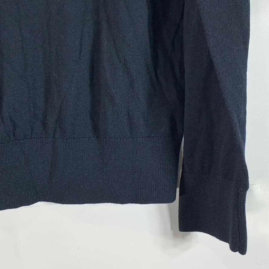 BANANA REPUBLIC Men's Navy Cotton-Blend V-Neck Pullover Sweater SZ M