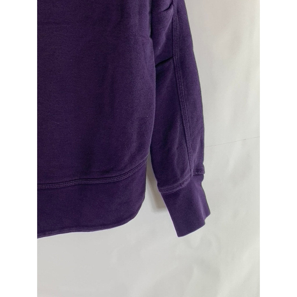 NIKE Women's Vintage Purple Run With The Original Logo Crewneck Sweatshirt SZ M
