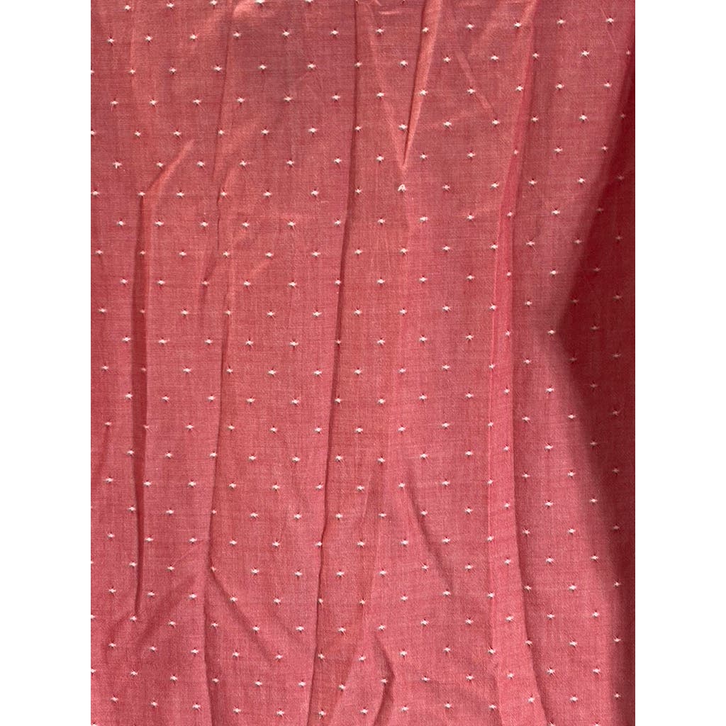 J.CREW Men's Red Textured Regular-Fit Cotton Button-Up Long Sleeve Shirt SZ XL
