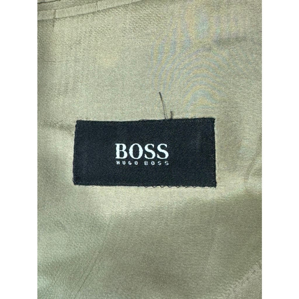 HUGO BOSS Men's Black Classic-Fit Pasolini/Movie Three-Button Suit Jacket SZ 46R