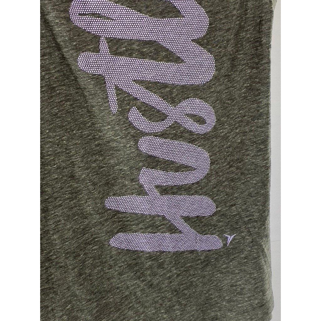 OLD NAVY Women’s Gray Heather Hustle Logo Crewneck Tank Top SZ S
