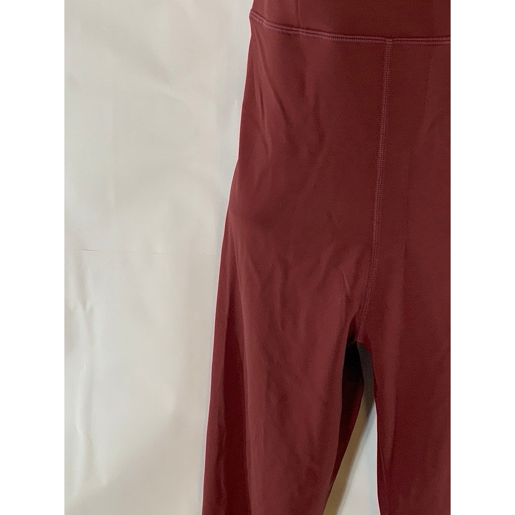 IVL Women's Burgundy V-Neck Spaghetti Cross Back Jumpsuit SZ 6