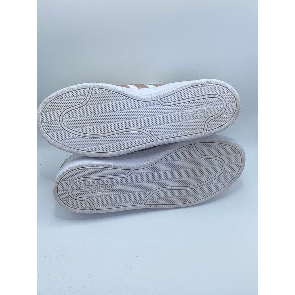 ADIDAS Women's White-Rose Gold Ortholite Float Lace-Up Casual Sneakers SZ 9