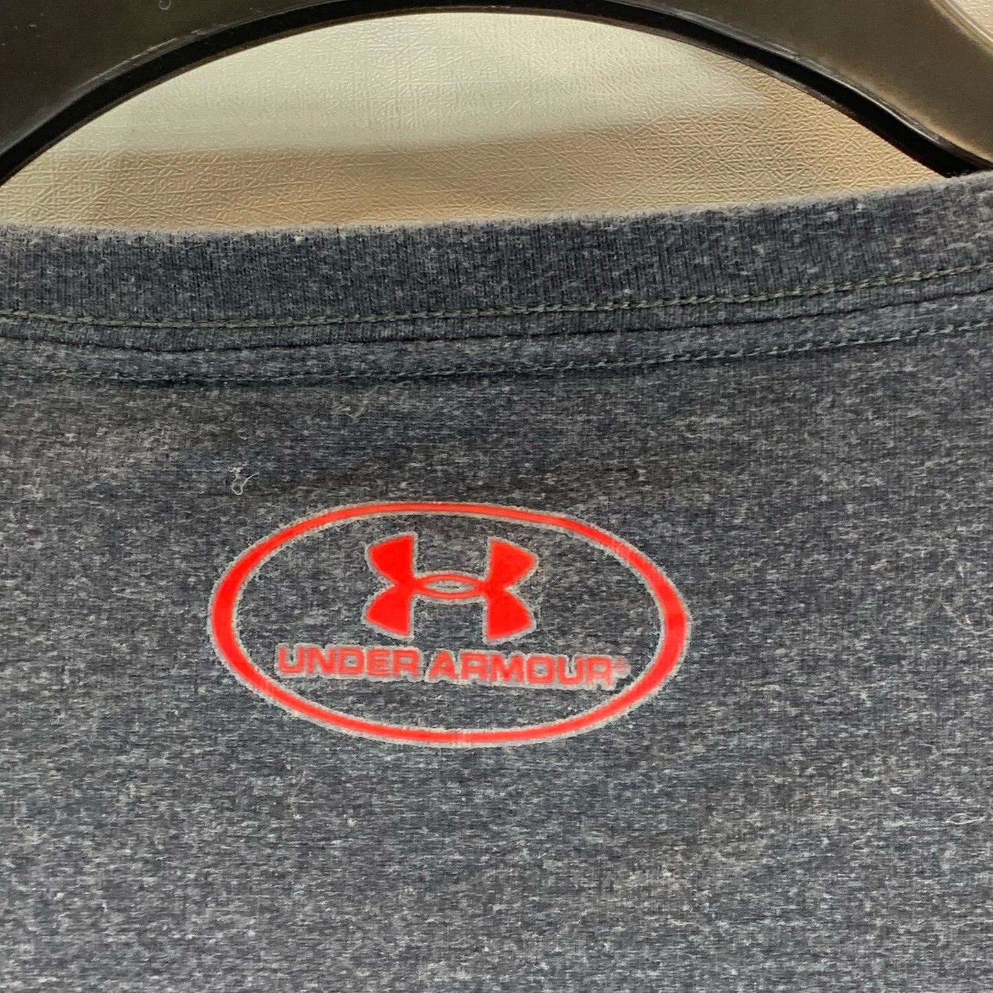 UNDER ARMOUR Men's Charcoal Loose-Fit Graphic Crewneck Long Sleeve T-Shirt SZ3XL